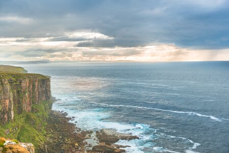 Sky romantic rock cliff photo