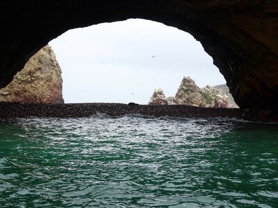 Ballestas islands birds sea