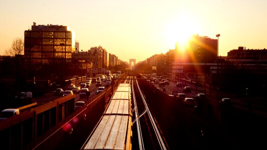Sky travel urban