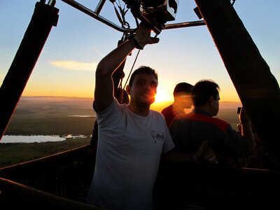 Hot air ballooning balloon flight hot-air ballooning