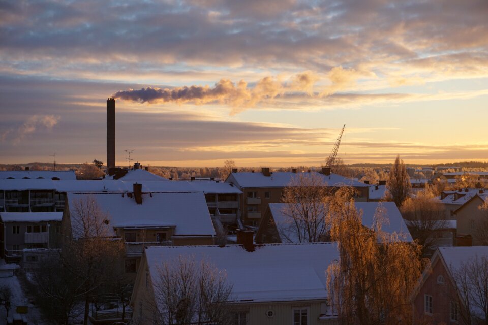 House roof sunrise