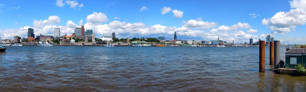 Port city hanseatic city view