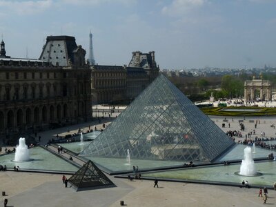 Louvre pyramid france museums photo