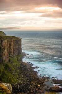 Sky romantic rock cliff