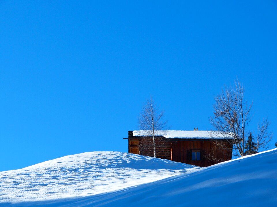 Alpine montafon ski lodge