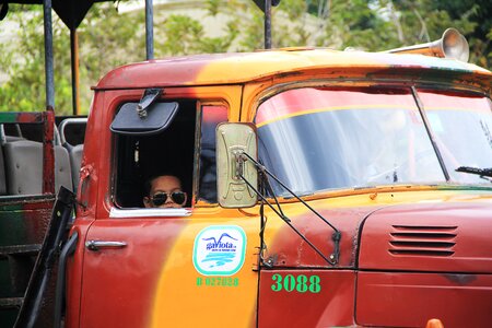 Driver's cab cool passenger