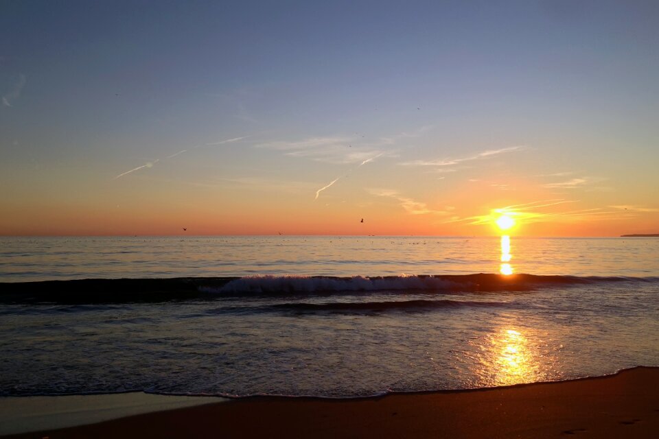 Sunset landscape beach