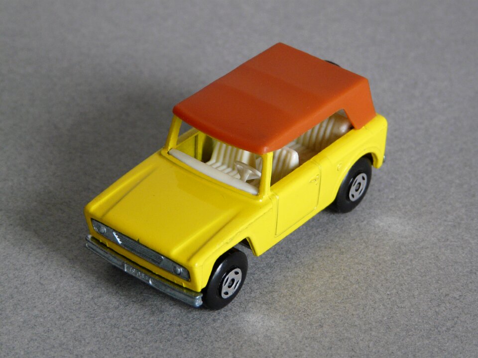 Scale models miniature cars yellow