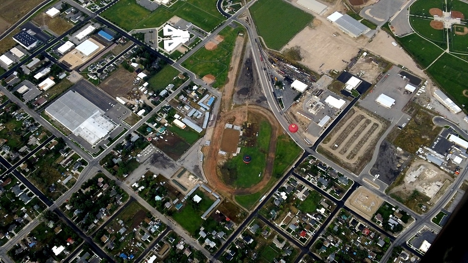 Fields aerial scenic