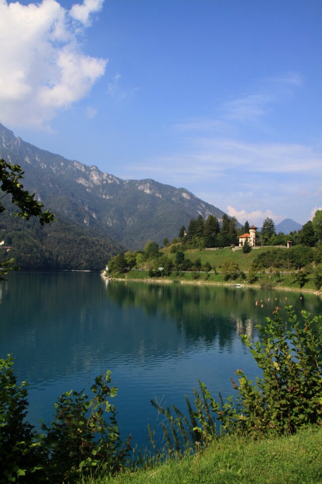 Italy lago di ledro castle