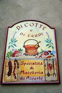 Retro restaurant food