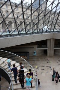 Louvre geometry architecture photo
