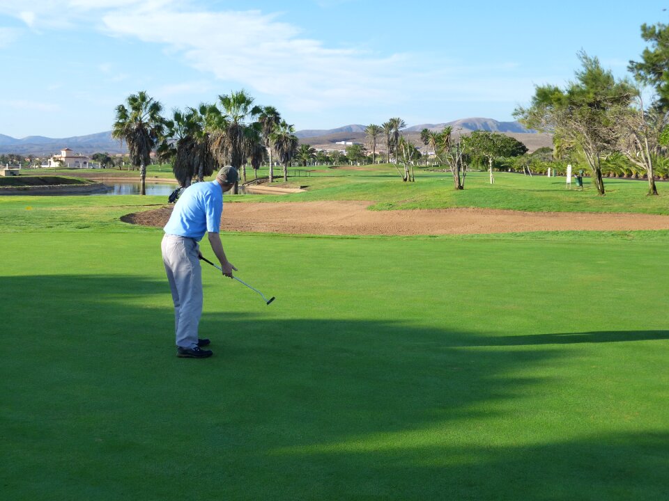 Golfing holiday summer green