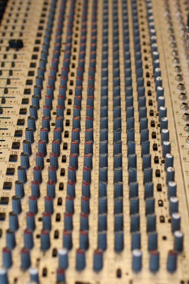 Buttons radio studio television studio