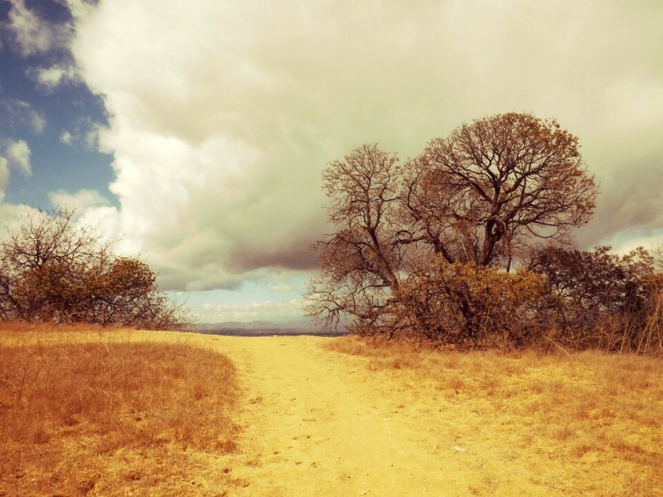 Hiking clouds hills
