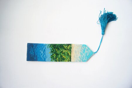 Tassel blue the scenery