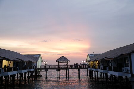 Malaysia evening pier