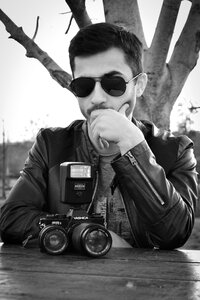 Serious thinking photo