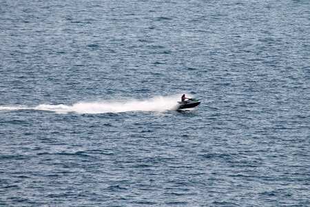 Boat sail the sea photo