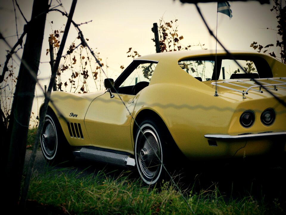 Yellow historically vehicle
