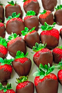 Strawberries chocolate dipped photo