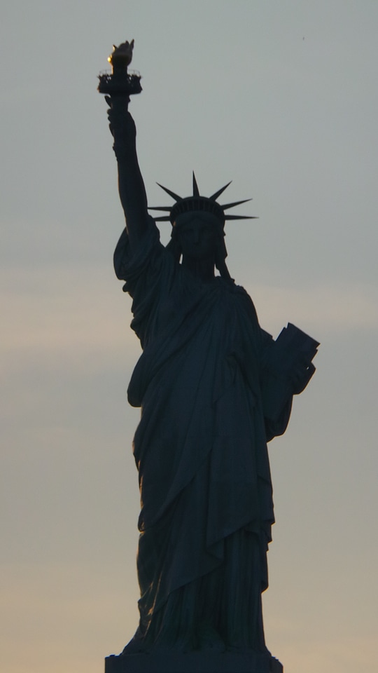 Statue of liberty new york silhouette