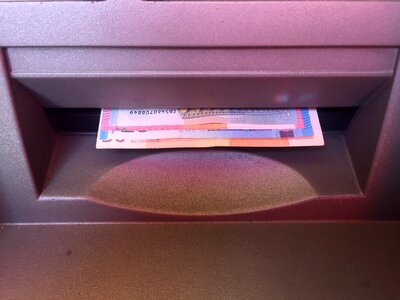 Atm money issue euro photo