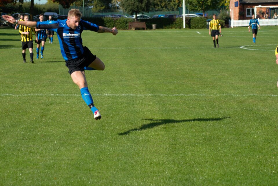 Football team soccer team kicking