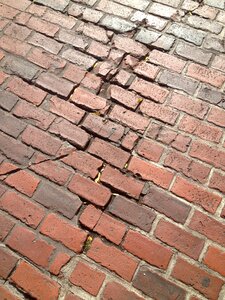 Sidewalk urban brick photo