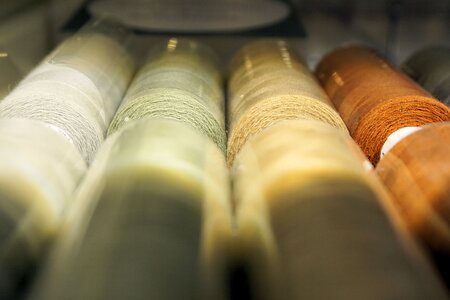 Roll sewing thread craft photo