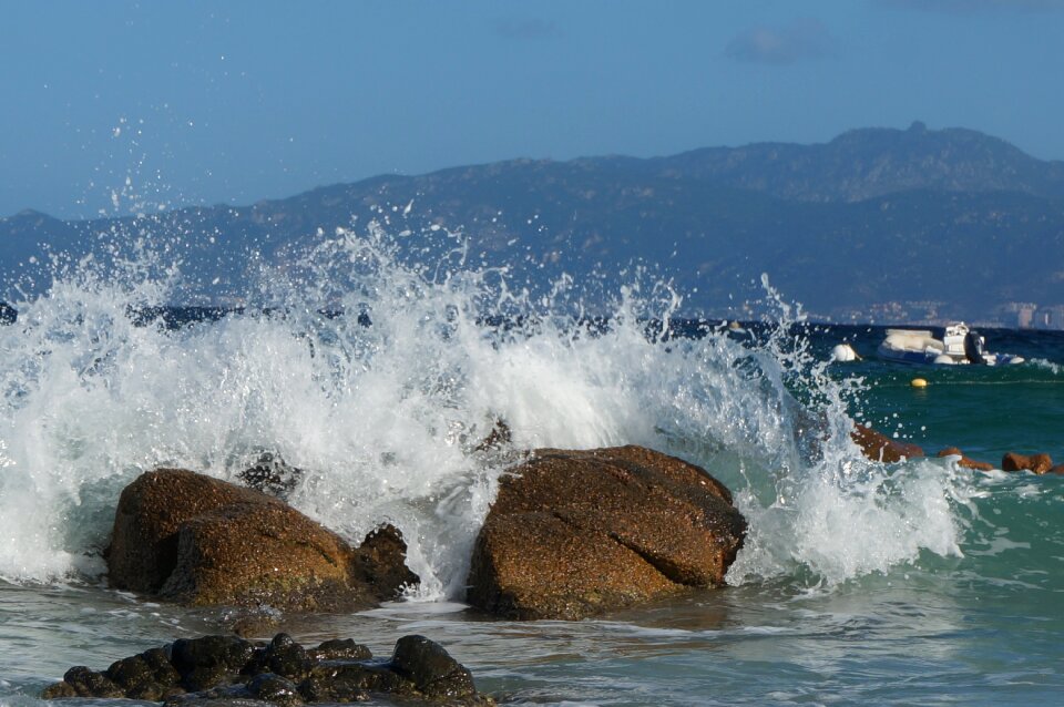 Storm corsican rock