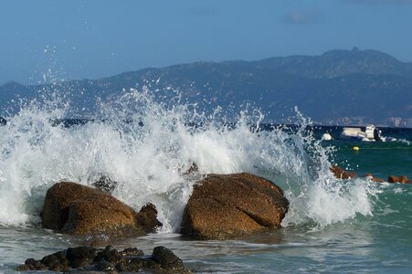 Storm corsican rock
