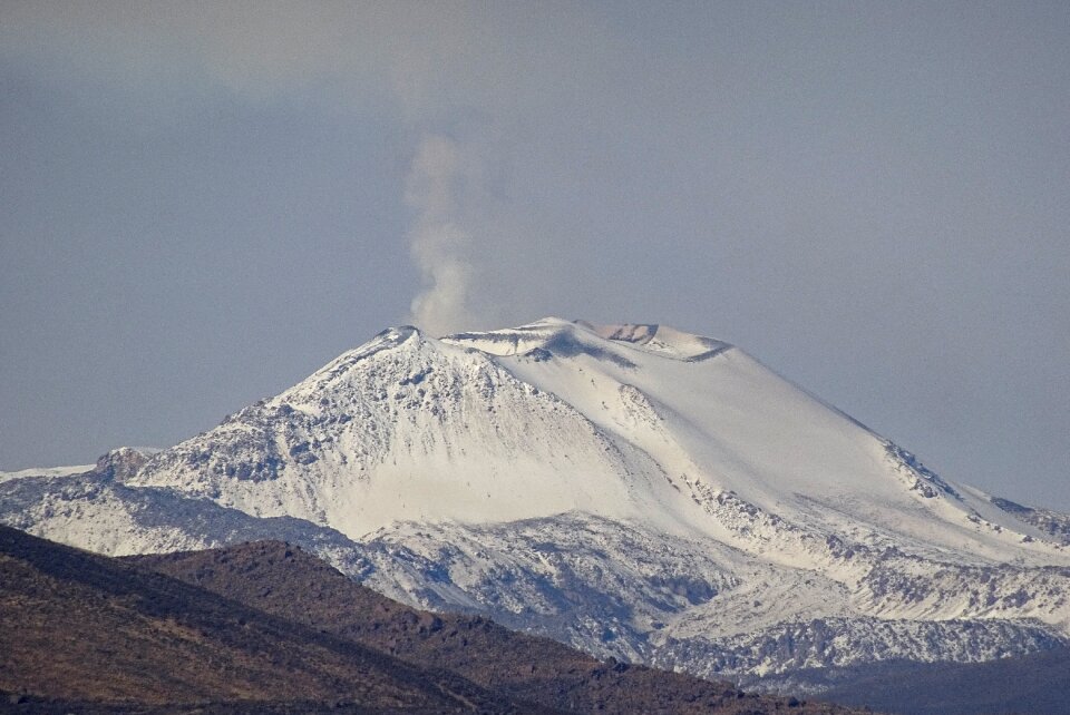 Smoking snow andes