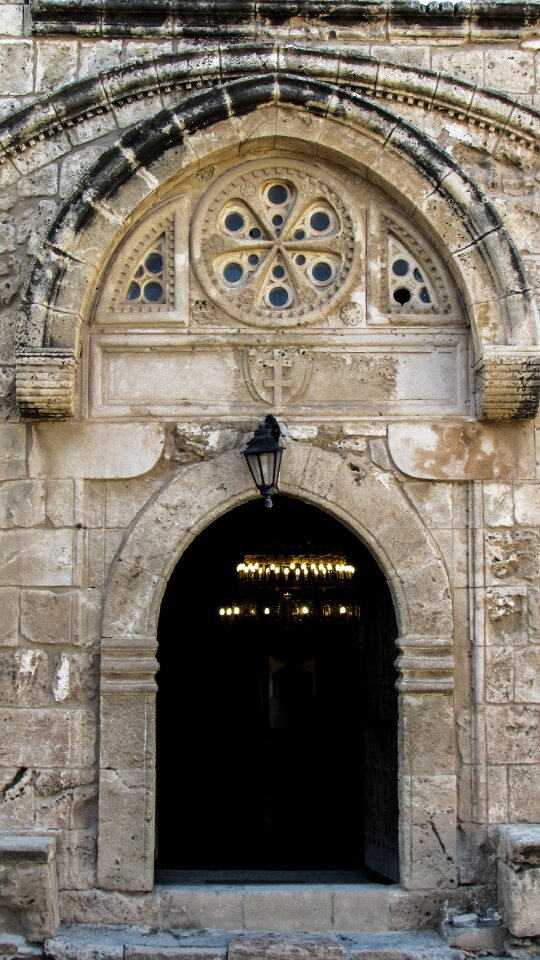 Medieval church entrance