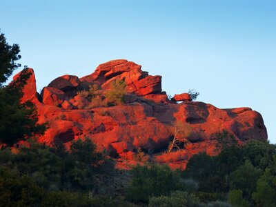 Rocks sunset beauty photo