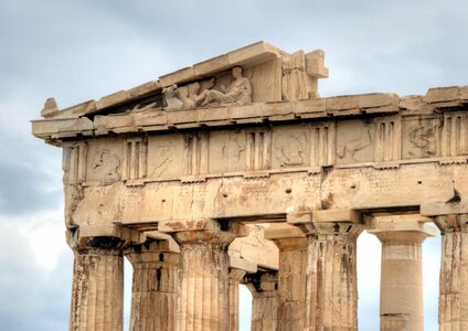 Ancient history ruins greece photo