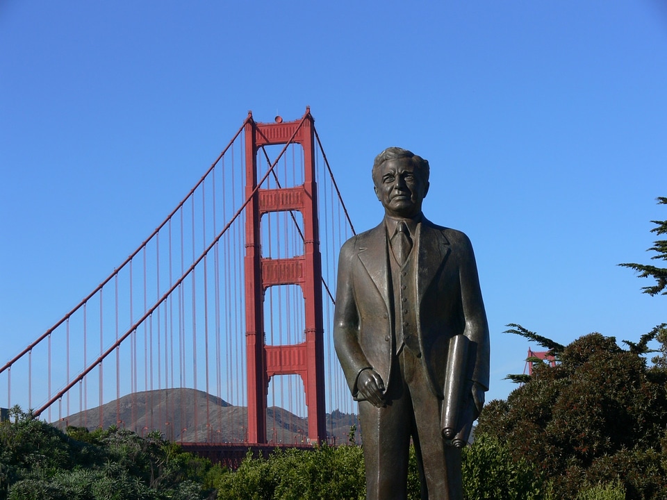 Designer joseph strauss sculpture