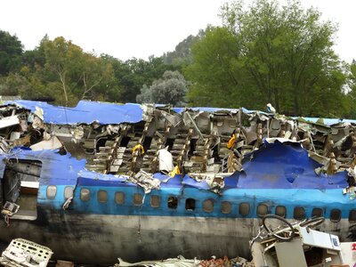 Disaster wreckage destruction