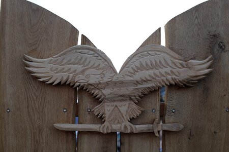 Wood fence decor