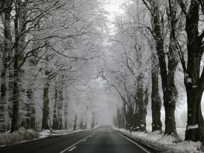 Away wintry snowy