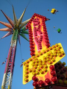 Amusement carnival ride photo