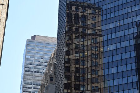 Reflection old building new building