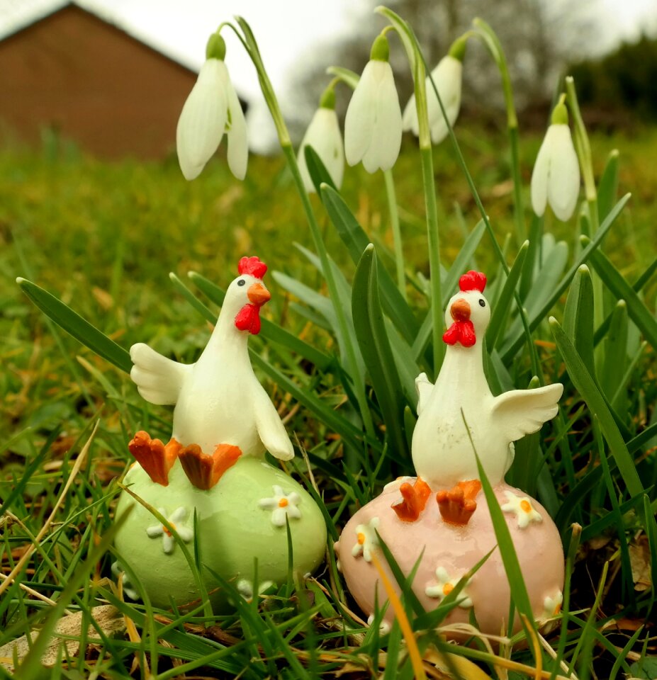Easter decoration happy easter spring