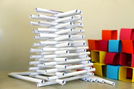 School paper pyramid