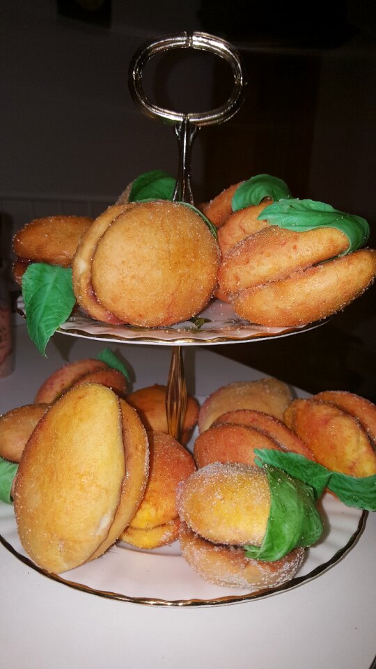 Peach cookie orange