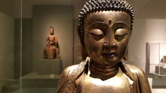 Chinese museum brown buddha