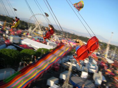 Amusement carnival ride photo