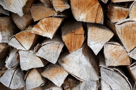 Dry wood stock heat photo