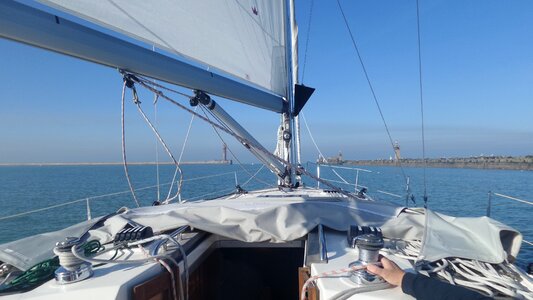 Sea sailing boat sailing vessel photo