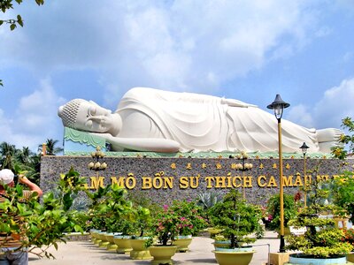 Buddha lying religion photo